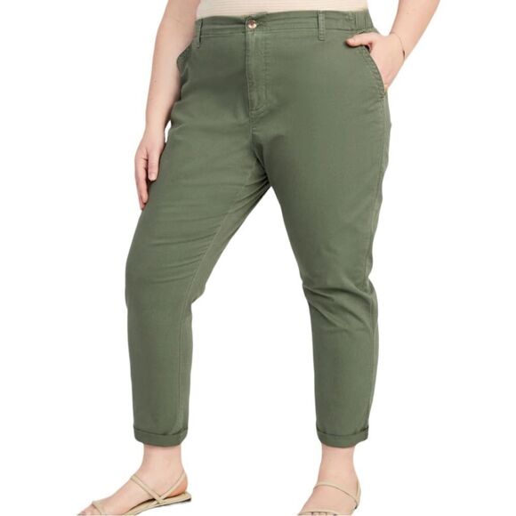 NWOT Old Navy High Waisted OGC Alpine Tundra Cuff Hem Chino Pants Plus Size 4X - Picture 1 of 13